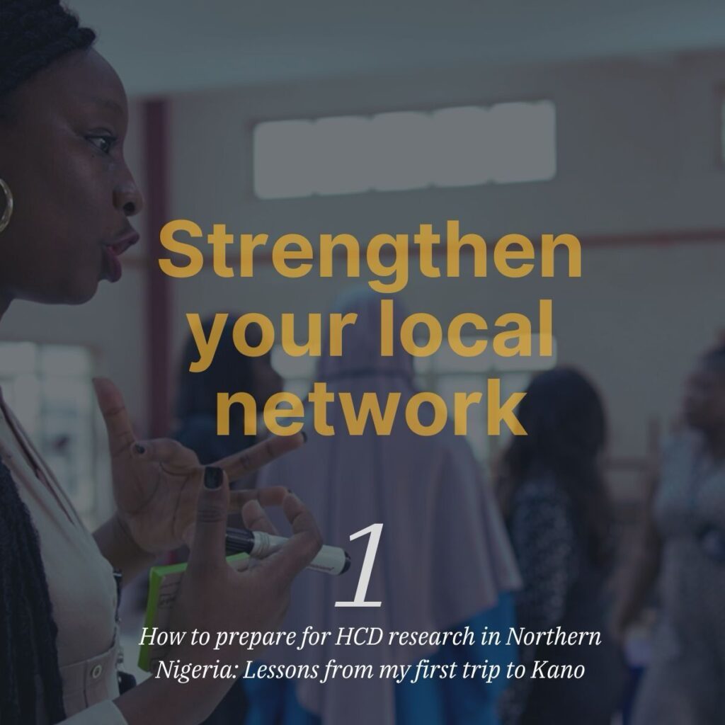 Strengthen your local network in human centered research in Nigeria.